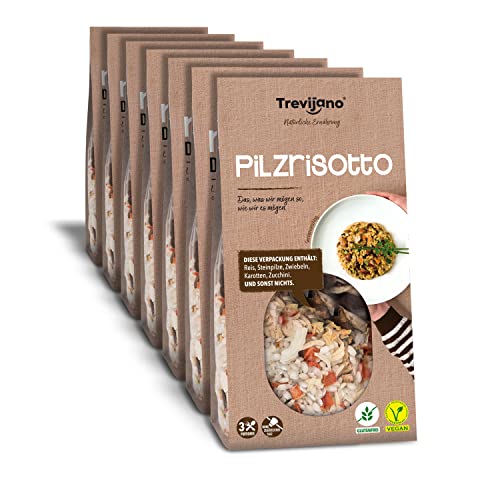 Trevijano Risotto aus Pilzen: Mischung für Risotto. Nur dehydrierte pflanzliche Zutaten: Reis, getrockneter Steinpilz, Zwiebeln, Karotten, Zucchini (7 x 280g) Trevijano Risotto aus Pilzen: Mischung für Risotto. Nur dehydrierte pflanzliche Zutaten: Reis, getrockneter Steinpilz, Zwiebeln, Karotten, Zucchini (7 x 280g) von Trevijano