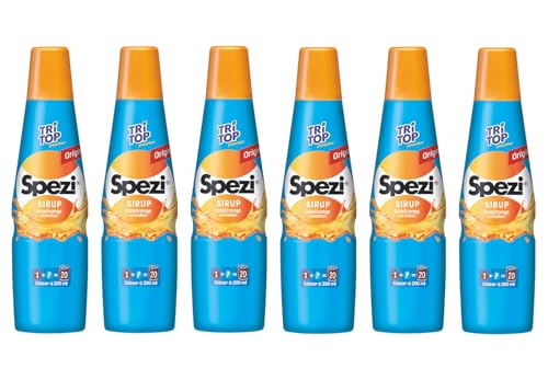 TRi TOP Spezi ColaOrange Getränkesirup | Gleicher Geschmack wie SPEZI als Original | Besonderer Cola-Orange-Kick mit viel Frucht | Feine Mandarinen-Note und Orangenöl [6 x 500ml] von TRi TOP