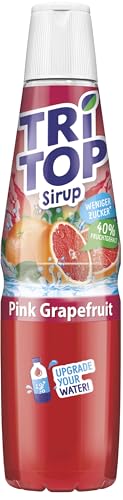 TRi TOP Getränkesirup Pink Grapefruit 1 x 600ml | Sirup für Wassersprudler | 1 Flasche ergibt ca. 5 Liter Erfrischungsgetränk von TRi TOP