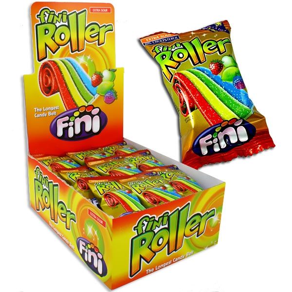 Rainbow Pocket-Roller 20 g, 40 saure Fruchtgummi-Bänder pro Packung von Tri d&#039;Aix GmbH