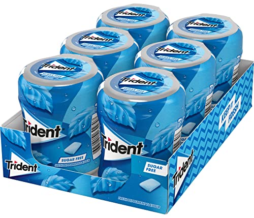 Trident Fresh Peppermint Sugarfree Chewing Gum 82,6 gr. [Pack of 6] von Trident