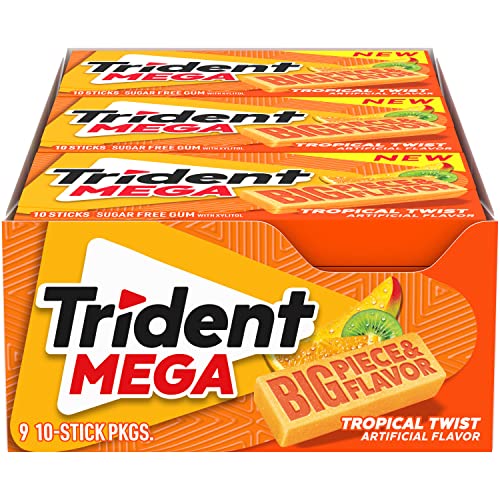 Trident Spearmint Kaugummi, zuckerfrei, 14 Stäbchen, 15 Packungen Trident Spearmint Kaugummi, zuckerfrei, 14 Stäbchen, 15 Packungen von Trident