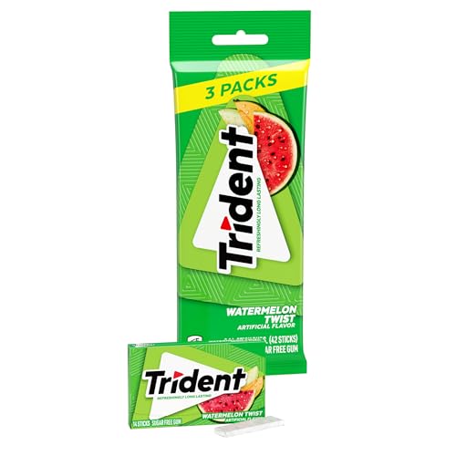 Trident Zuckerfrei Gum Watermelon Twist, 42 ct von Trident