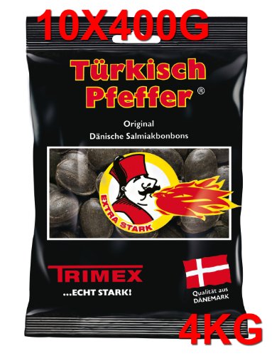 10 x TRIMEX TÜRKISCH PFEFFER 400g LAKRITZ von Trimex