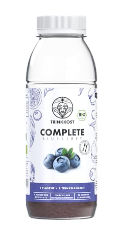 Trinkkost Bio COMPLETE Blueberry | 6er Pack Bio-Trinkmahlzeit mit 26 natürlichen Vitaminen und Mineralien | Ideal für Frühstück & unterwegs I 6 Flaschen mit je 120 g Pulver Trinkkost Bio COMPLETE Blueberry | 6er Pack Bio-Trinkmahlzeit mit 26 natürlichen Vitaminen und Mineralien | Ideal für Frühstück & unterwegs I 6 Flaschen mit je 120 g Pulver von Trinkkost