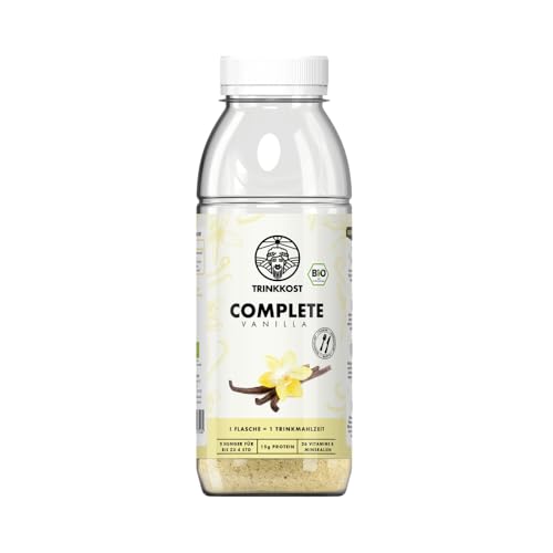 Trinkkost Bio COMPLETE Vanilla 6er Flaschen | Trinknahrung mit 26 Vitaminen und Mineralien | 6 Flaschen mit je 120 g Trinkkost Bio COMPLETE Vanilla 6er Flaschen | Trinknahrung mit 26 Vitaminen und Mineralien | 6 Flaschen mit je 120 g von Trinkkost