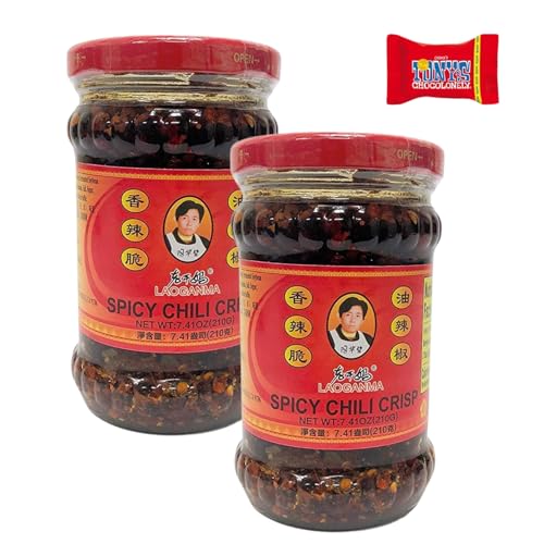 Lao Gan Ma Crispy Chilli in Öl 210g x 2er Pack - Knusprige Chilis in scharfem Öl- Trinovi Lao Gan Ma Crispy Chilli in Öl 210g x 2er Pack - Knusprige Chilis in scharfem Öl- Trinovi von Trinovi.com