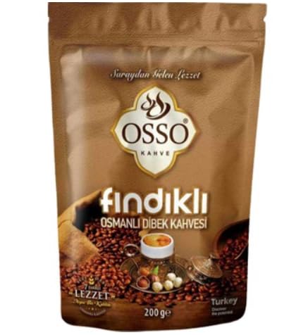Trinovi.com Osso Türkischer Osso Haselnuss-Kaffee, 1 x 200 g, Traditioneller Ottoman Haselnuss-Kaffee - Frisch Gemahlen - Aromatisch Findikli Kahve - Trinovi Trinovi.com Osso Türkischer Osso Haselnuss-Kaffee, 1 x 200 g, Traditioneller Ottoman Haselnuss-Kaffee - Frisch Gemahlen - Aromatisch Findikli Kahve - Trinovi von Trinovi.com