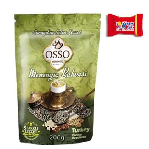 Osso Türkischer Ottoman Menengic Kaffee, 1 X 200gr, Traditioneller Ottoman Menengic Coffee - Freshly Ground - Aromatik Osmanli Menengic Kahvesi - Romatisierter Röstkaffee- Trinovi von Trinovi.com