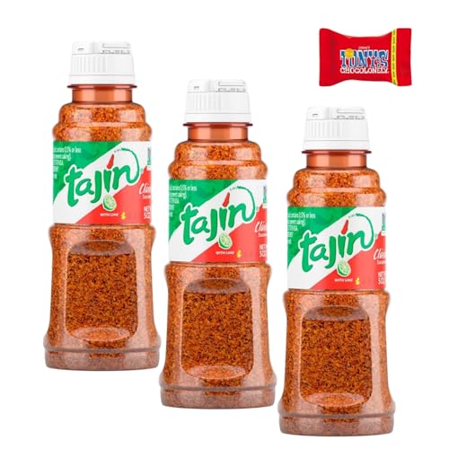 Tajin Frucht- und Snack-Gewürz, 3 x 5,0 oz – Würzmischung mit Limette, Chili und Salz für Obst, Snacks und herzhafte Gerichte Tajin Frucht- und Snack-Gewürz, 3 x 5,0 oz – Würzmischung mit Limette, Chili und Salz für Obst, Snacks und herzhafte Gerichte von Trinovi