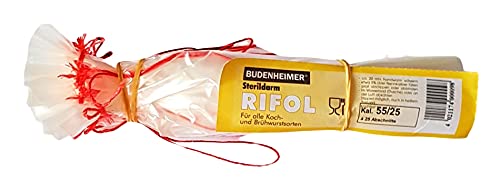 Sterildarm Budenheimer Rifol Kunstdarm - 25 Stück Kaliber 55/25 für Koch- und Brühwurst von Rifol