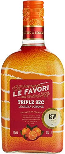 Le Favori - Triple Sec Orangenlikör 40% Vol seit 1876 - Produkt aus Frankreich (1 x 0.7 l) | 700 ml (1er Pack) von Le Favori