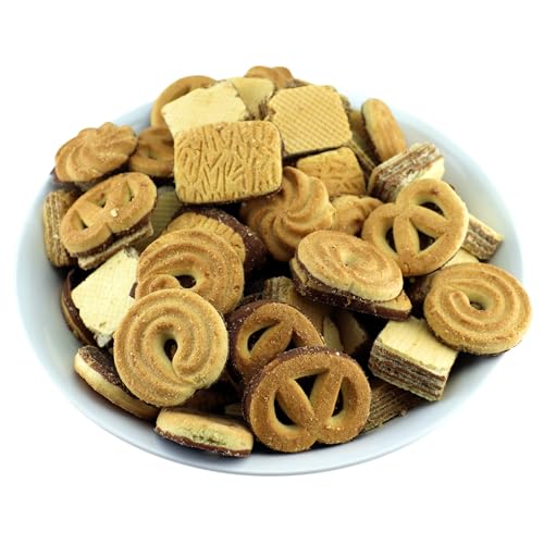 Butterkekse mit Schokolade & Schokokekse - Schokoladen Cookies & Haselnusswaffeln - 1000 g von Trixie's