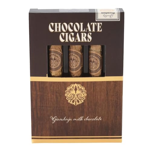 Schokoladen Zigarren - Gianduja Haselnuss-Schokolade - edel verpackt - 3 x 25g von Trixie's