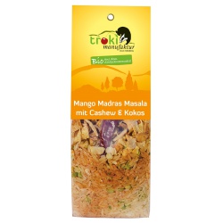 Mango-Madras-Masala mit Cashew & Kokos Mango-Madras-Masala mit Cashew & Kokos von Troki Manufaktur
