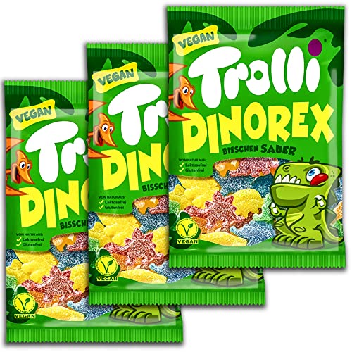 3 er Pack Trolli Dino Rex 3 x 150 g von Trolli GmbH Oststrasse 94 90763 Fürth (D)