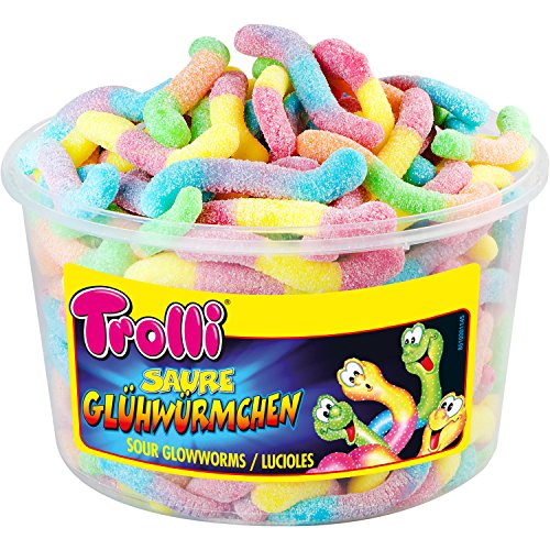 Trolli - Glühwürmchen - Fruchtgummi - sauer - Box - 1050 Gramm von Trolli