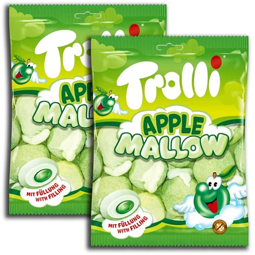 2 er Pack Trolli Apple Mallow 2 x 150g Extrasofte Schaumzucker-Äpfel mit fruchtiger Füllung 2 er Pack Trolli Apple Mallow 2 x 150g Extrasofte Schaumzucker-Äpfel mit fruchtiger Füllung von Trolli