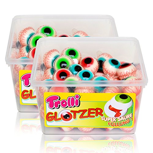 2x Trolli Glotzer Schaumzucker Gummibonbons mit saurer fruchtiger Füllung 60 stk. von Trolli