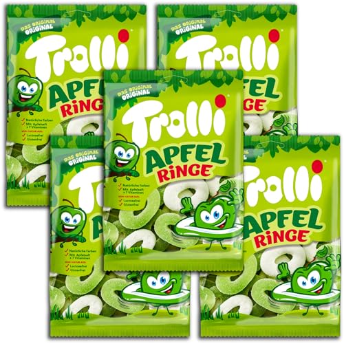 5 er Pack Trolli Apple Mallow 5x 150g Extrasofte Schaumzucker-Äpfel mit fruchtiger Füllung 5 er Pack Trolli Apple Mallow 5x 150g Extrasofte Schaumzucker-Äpfel mit fruchtiger Füllung von Trolli