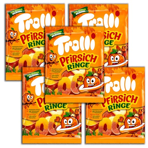 5 er Pack Trolli Pfirsichringe 5 x 150g 5 er Pack Trolli Pfirsichringe 5 x 150g von Trolli