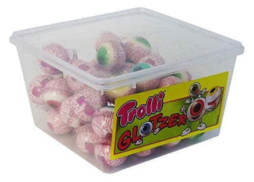 Trolli Glotzer Schaumzucker Gummibonbons mit saurer fruchtiger Füllung 60 stk. von Trolli