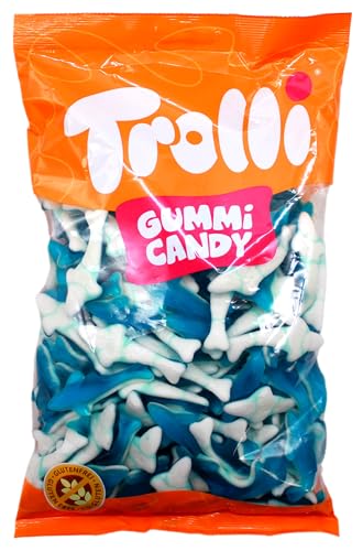 Trolli Gummi Candy Haifische Fruchtgummi, 6er Pack (6 x 1 kg) von Trolli