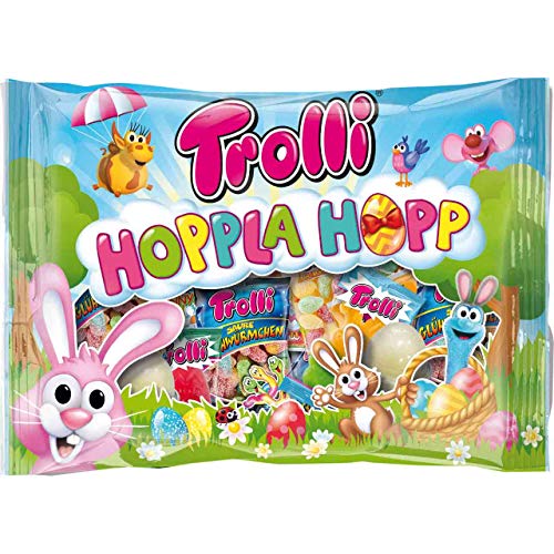 Trolli Hoppla Hopp leckerer Osterspaß in der Tüte für Klein und Groß 450g von Trolli