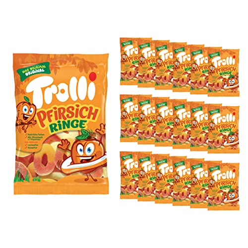 Trolli Pfirsichringe, 18er Pack (18 x 200 g) von Trolli