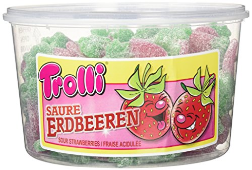 Trolli Saure Erdbeeren, 2er Pack (2 x 1.2 kg) von Trolli