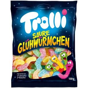 Trolli Saure Glühwürmchen, 24er Pack (24 x 150g) von Trolli