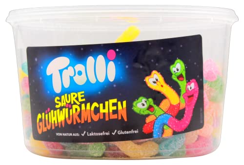 Trolli Saure Glühwürmchen Fruchtgummi, 3er Pack (3 x 1050g) von Trolli