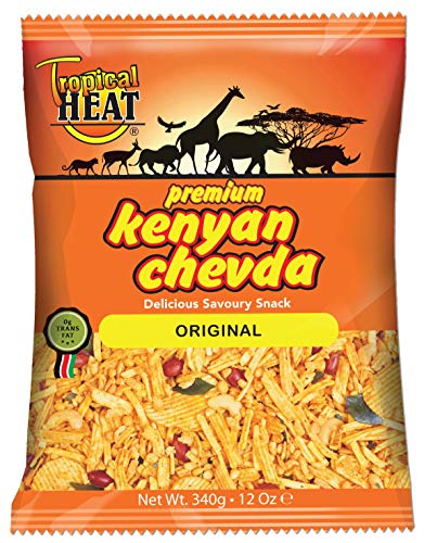 Tropical heat Kenianische Chevda Snacks Original - 340g - 2er-Packung von Tropical Heat