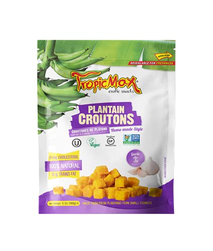 Tropicmax Glutenfreier Knoblauchwegerich, Croutons, 142 g, 4 Stück Tropicmax Glutenfreier Knoblauchwegerich, Croutons, 142 g, 4 Stück von Tropicmax