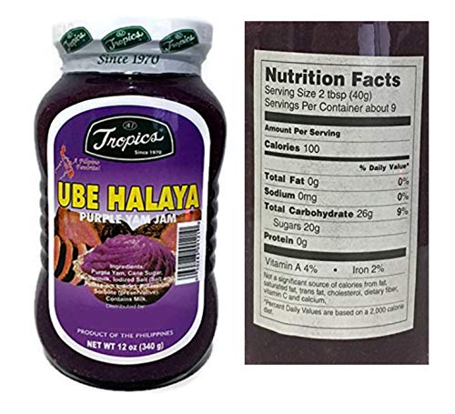 Tropics Ube Halaya Purple Yam Marmelade, 340 ml, 2 Flaschen in einer Packung Tropics Ube Halaya Purple Yam Marmelade, 340 ml, 2 Flaschen in einer Packung von Tropics