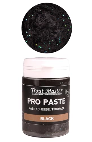 Trout Master Forellenpaste zum Forellenangeln 60g Pro Paste Teig, Farbe/Aroma:Black Glitter/Käse Trout Master Forellenpaste zum Forellenangeln 60g Pro Paste Teig, Farbe/Aroma:Black Glitter/Käse von Trout Master