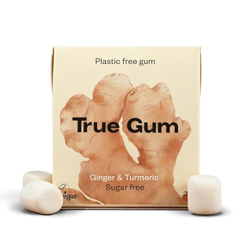 10er SET True Gum - Ginger & Turmeric, 20 g Packung / Kaugummi mit natürlicher Kaumasse ohne Zucker / Ingwer & Kurkuma 10er SET True Gum - Ginger & Turmeric, 20 g Packung / Kaugummi mit natürlicher Kaumasse ohne Zucker / Ingwer & Kurkuma von True Gum