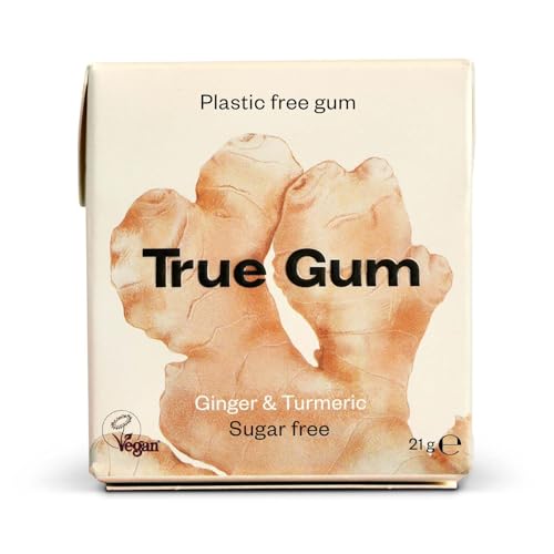 True Gum: INGWER & KURKUMA / Plastikfreier Kaugummi / Biologisch Abbaubar / Vegan / 21 g True Gum: INGWER & KURKUMA / Plastikfreier Kaugummi / Biologisch Abbaubar / Vegan / 21 g von True Gum