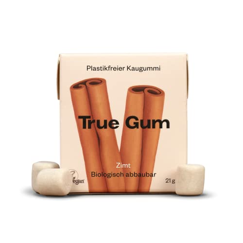 True Gum: ZIMT/Plastikfreier Kaugummi/Biologisch Abbaubar/Vegan / 21 g von True Gum