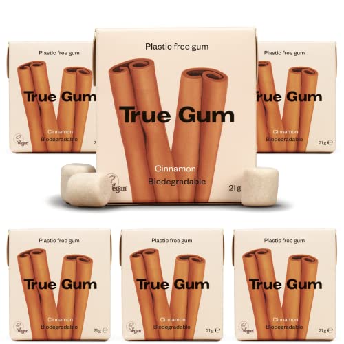 True Gum: ZIMT/Plastikfreier Kaugummi/Biologisch Abbaubar/Vegan / 21 g von True Gum