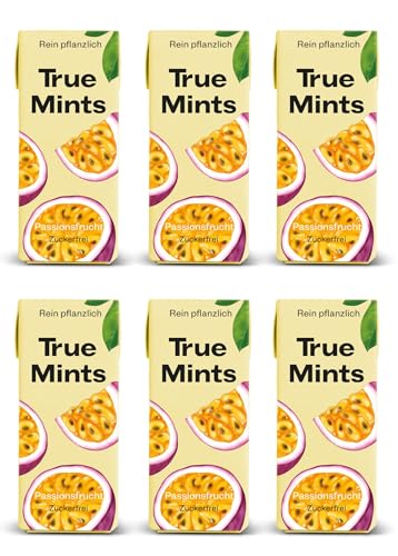 True Mints - 6er SET | PASSIONSFRUCHT | Pflanzliche und zuckerfreie Pastillen, 6 x 13g, 78 g True Mints - 6er SET | PASSIONSFRUCHT | Pflanzliche und zuckerfreie Pastillen, 6 x 13g, 78 g von True Gum