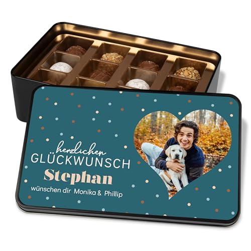Pralinendose personalisiert mit Foto„Happy Birthday“ Fotoherz - 12 Confiserie-Pralinen in Geschenkdose – Schokolade Geschenkidee Geburtstag Pralinendose personalisiert mit Foto„Happy Birthday“ Fotoherz - 12 Confiserie-Pralinen in Geschenkdose – Schokolade Geschenkidee Geburtstag von True Statements