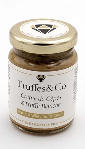 Truffles & Co - Cream of Ceps with White Truffle - 2 x 90gr Glass Jars/Steinpilzcreme mit weißem Trüffel – 2 x 90 g Gläser Truffles & Co - Cream of Ceps with White Truffle - 2 x 90gr Glass Jars/Steinpilzcreme mit weißem Trüffel – 2 x 90 g Gläser von Truffles & Co, Italia