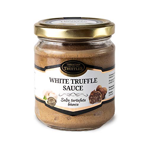 Weißen Trüffel Feinkost White Truffle Gourmet Trüffelcreme, die Delikatesse für Feinschmecker, Sauce für Spargel, Gemüse, Fisch & Fleisch, Geschenk Tartufata, Trüffelsoße weiß im glas (170g) von Pesto