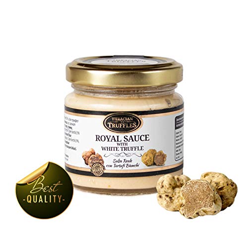 White truffle Royal Tuber magnatum Pico Weißen Trüffel mit Sahne und Käse, ideal für Fleisch, gegrilltes Brot, Omeletts, Pasta, Risotto, Sushi (80g) von Nuvial