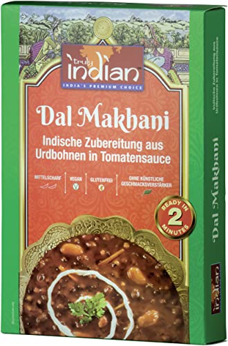 Truly Indian Delhi Dal Makhani Fertiggericht, Schwarze Linsen, 6er Pack (6 x 300 g) von Truly Indian