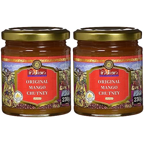 TRULY INDIAN Mango Chutney Original – Fruchtig-aromatische Fruchtpaste als Dip oder Fertigsauce für schnelle Gerichte – Indisch kochen mit natürlichen Zutaten – 230 g (Packung mit 2) von Truly Indian