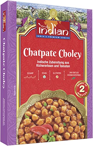 Truly Indian Punjabi Chatpate Choley Fertiggericht mit Kichererbsen, 6er Pack (6 x 300 g) von Truly Indian