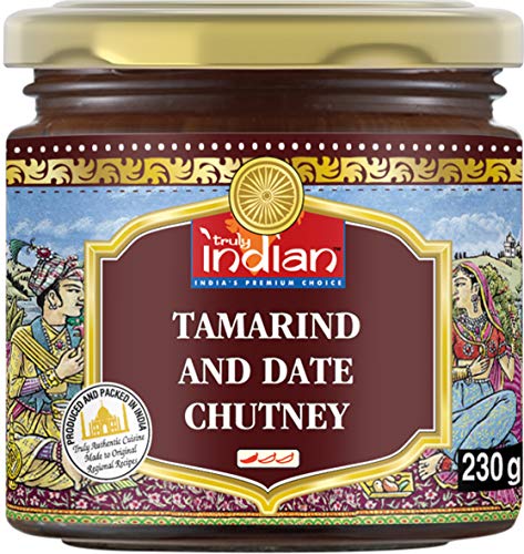 TRULY INDIAN Tamarinden-Dattel Chutney â€“ Mild-würzige Fruchtpaste Als Dip Oder Fertigsauce Für Schnelle Gerichte â€“ Indisch Kochen Mit Natürlichen Zutaten â€“ 6 X 230 G von Truly Indian