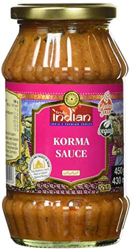 Truly Indian Korma Sauce – Mild-würzige Fertigsauce für schnelle Gerichte mit natürlichen Zutaten – Authentisch indisch kochen – Vegan & glutenfrei – 3 x 450 g von Truly Indian